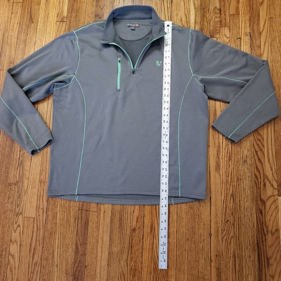 Peter Millar Mens E4 Warmth 1/4 Zip Pullover Size L Grey - Picture 3 of 9